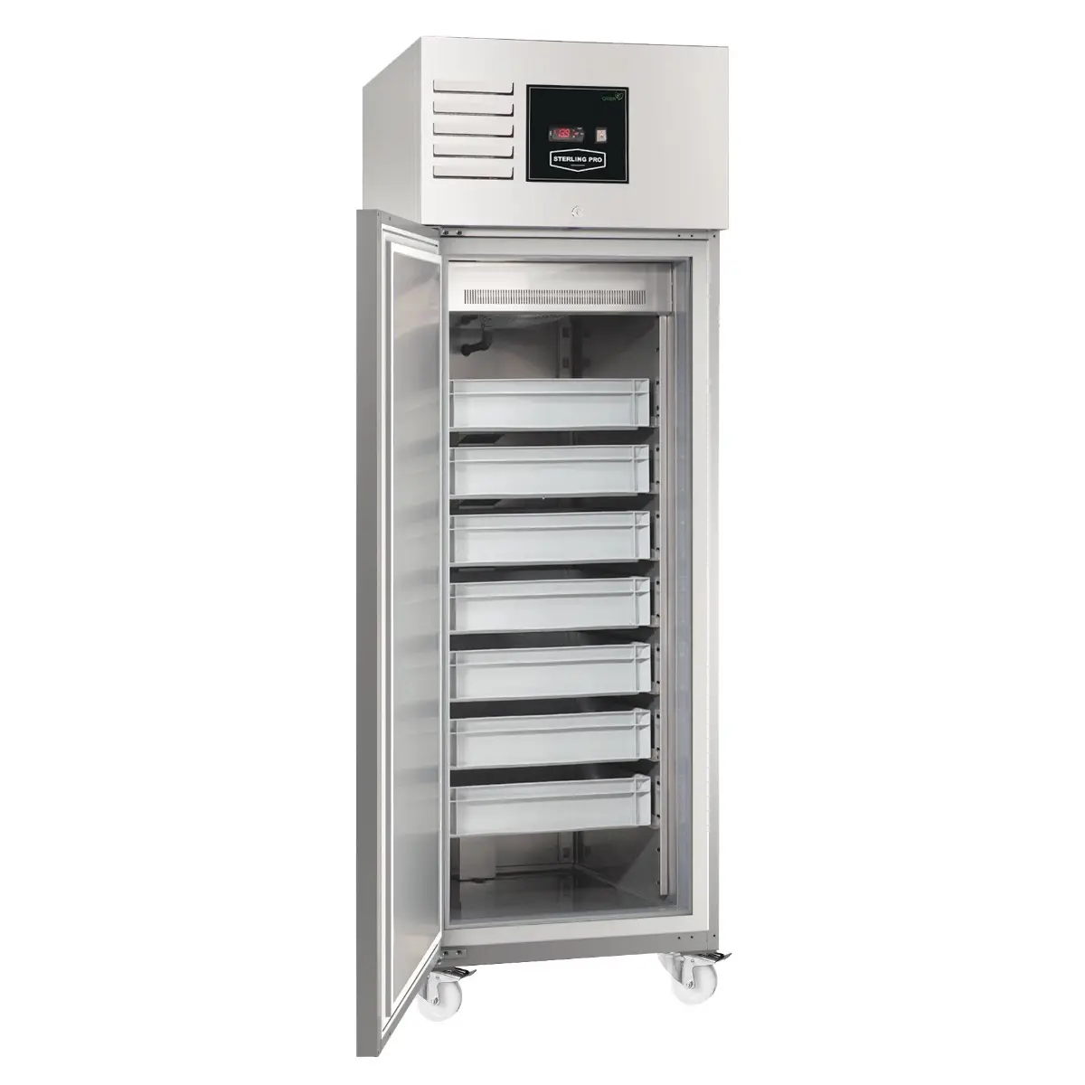 Sterling Pro Green SPIF700L Single Door Left Hinged Fish Storage Cabinet, 574 Litres