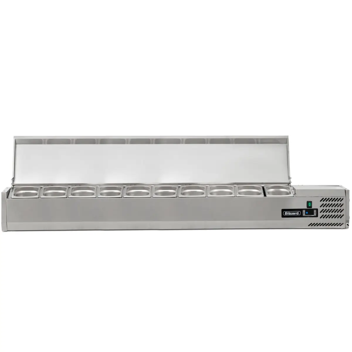 BLIZZARD 2m Hinged 1/4 Gastronorm Prep Top - Image 2
