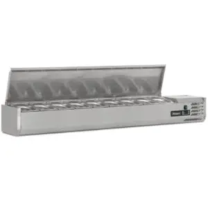 BLIZZARD 2m Hinged 1/3 Gastronorm Prep Top