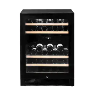 Vestfrost WFG47 Glass Single Door Dual-Zone Compact Wine Cabinet, 44 x 750ml Bottles