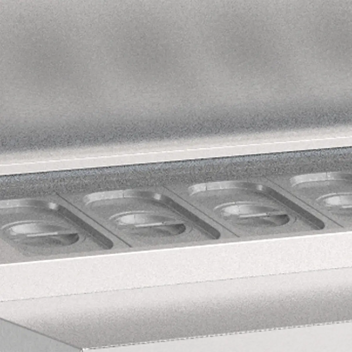 INOMAK Triple Hinged Door Gastronorm Prep Counter With Raised Collar - Image 3