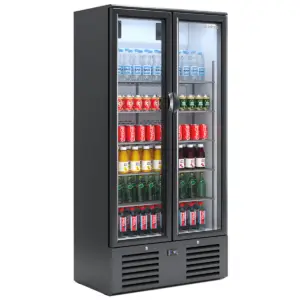 INFRICO Upright Double Hinged Glass Door Bottle Cooler
