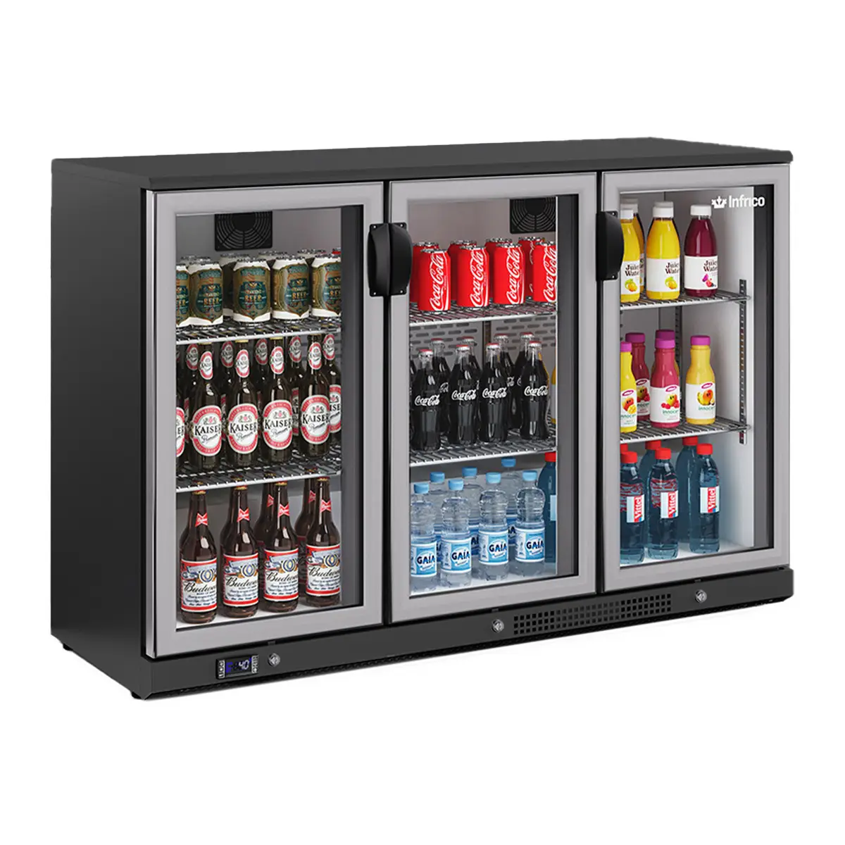 INFRICO Triple Hinged Glass Door Bottle Cooler