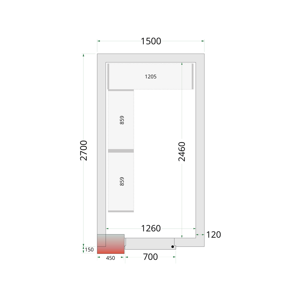TEFCOLD Shelf Rack System Kit CRNF1527