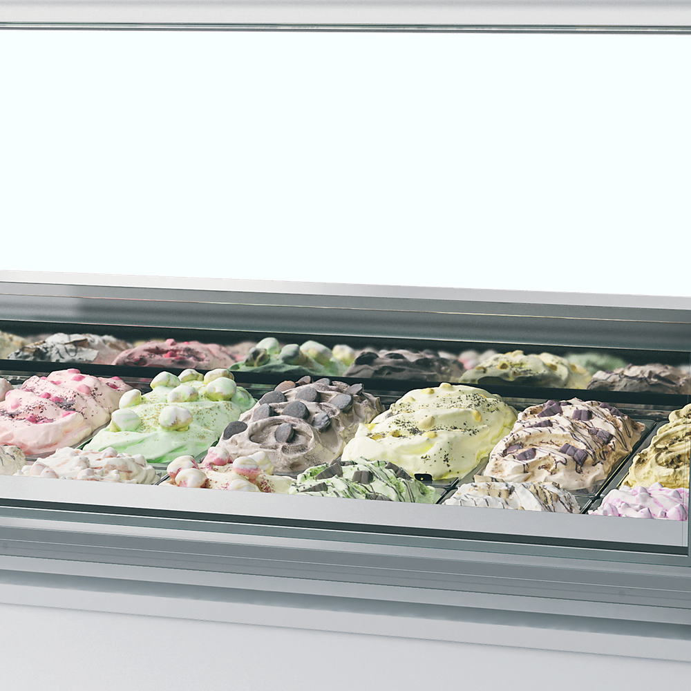 ISA MILLENNIUM LX20 Ventilated Scoop Ice Cream Display - Image 2