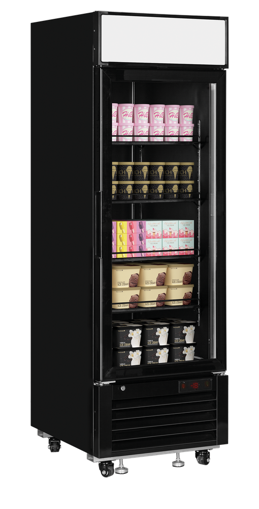 TEFCOLD LGF2500 Black Glass Door Display Freezer - Image 2