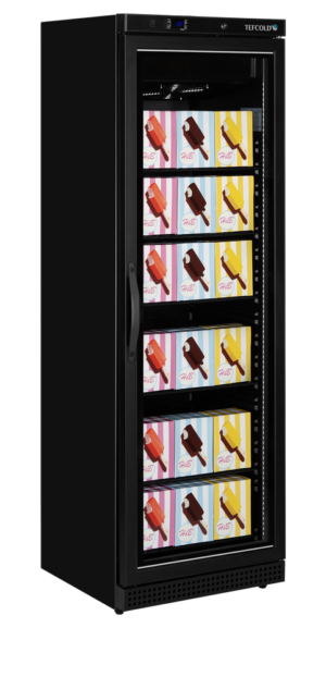 TEFCOLD UF400VGB Glass Door Display Freezer