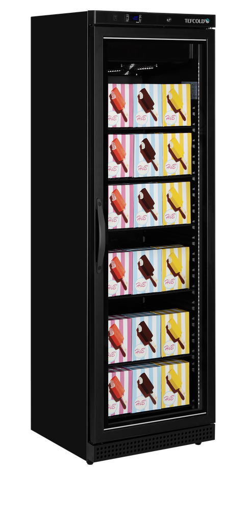 TEFCOLD UF400VGB Glass Door Display Freezer