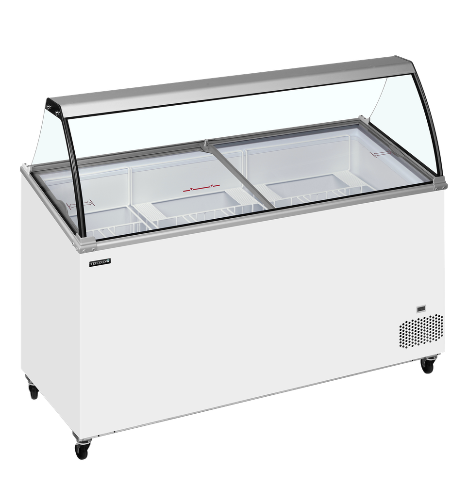 TEFCOLD IC501SCE + CANOPY Scoop Ice Cream Display