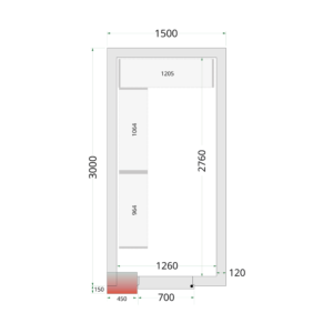 TEFCOLD Shelf Rack System Kit CRNF1530