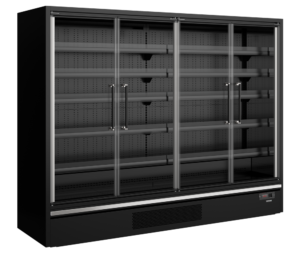TEFCOLD Galaxy+ GP26FGD Black Multideck With Doors