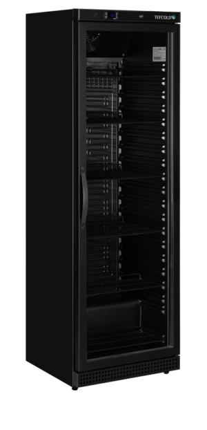 TEFCOLD UR400G BLACK Glass Door Merchandiser