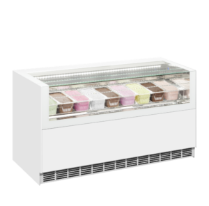 ISA ONESHOW FREE LARGE Ventilated Scoop Ice Cream Display
