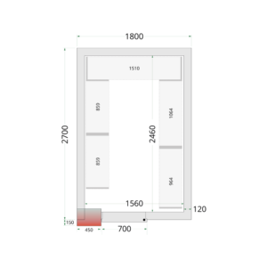 TEFCOLD Shelf Rack System Kit CRNF1827