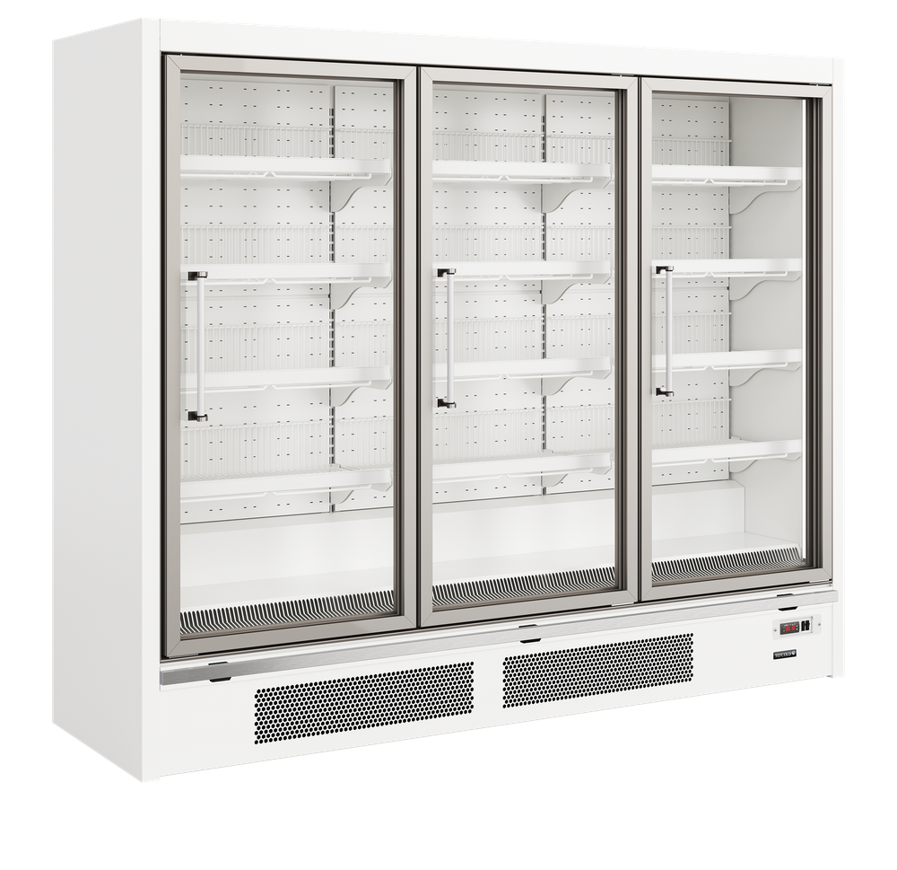 TEFCOLD Galaxy+ GPF3D White Glass Door Freezer