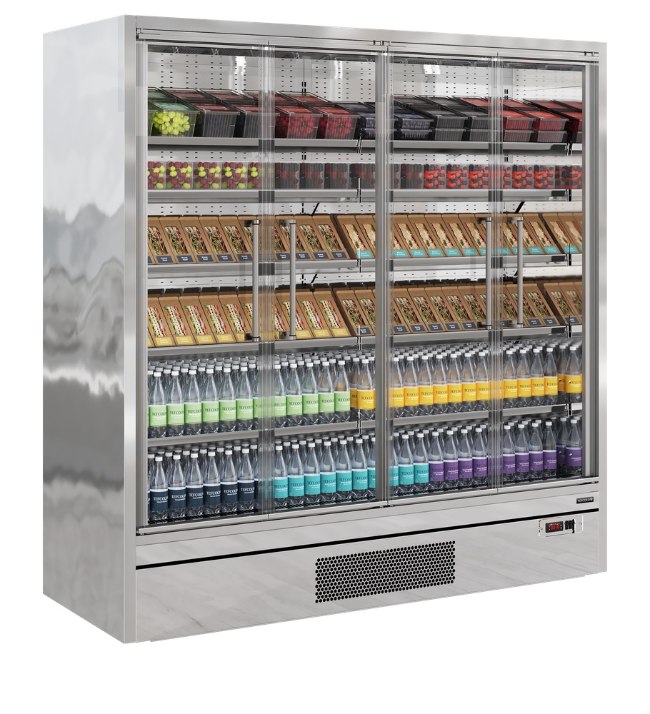 TEFCOLD Galaxy+ GP20FGD SS Multideck With Doors - Image 2
