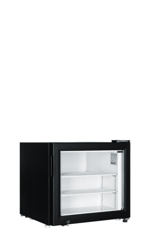 TEFCOLD UF50G Black Glass Door Display Freezer