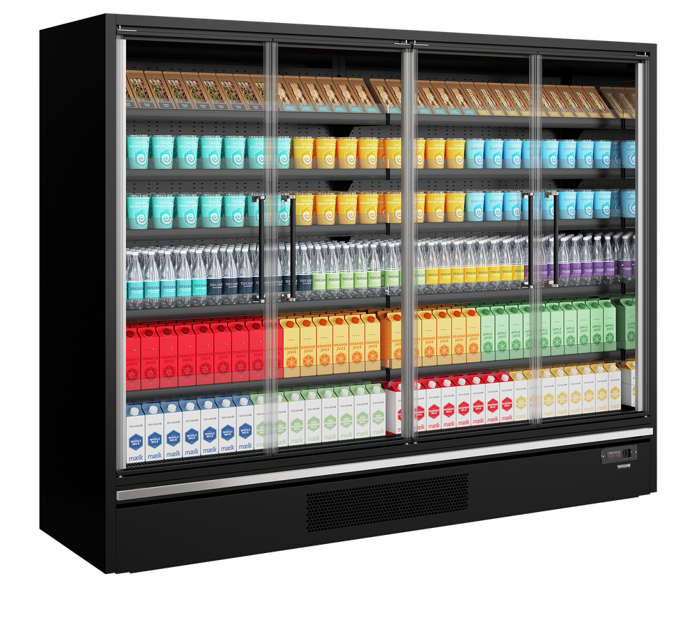 TEFCOLD Galaxy+ GP26FGD Black Multideck With Doors - Image 2