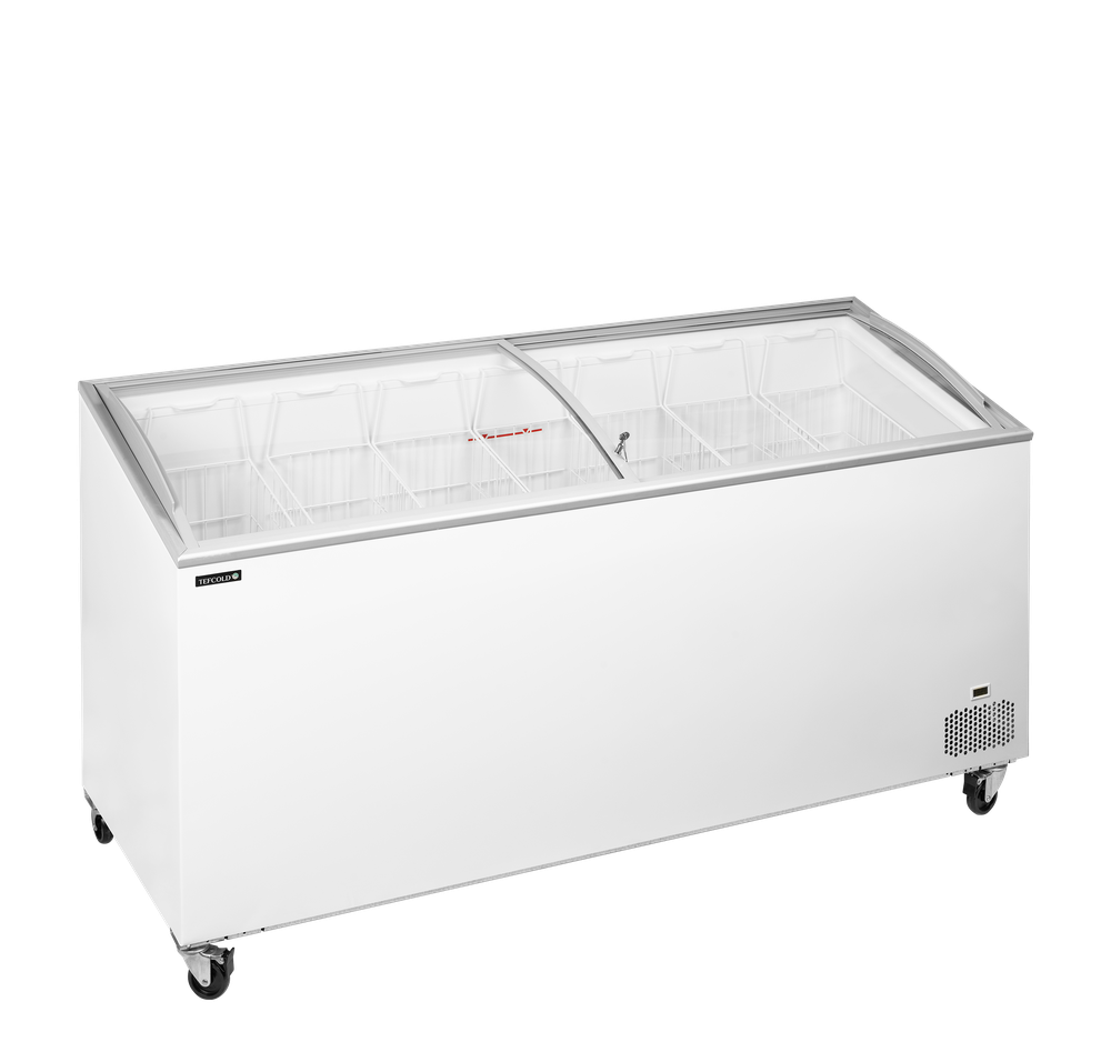 TEFCOLD IC552SCEB Sliding Curved Glass Lid Chest Freezer