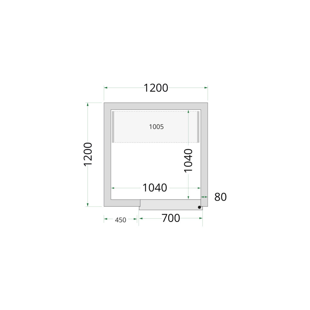 TEFCOLD Cold Room 120x120x220 Cold Room Panels