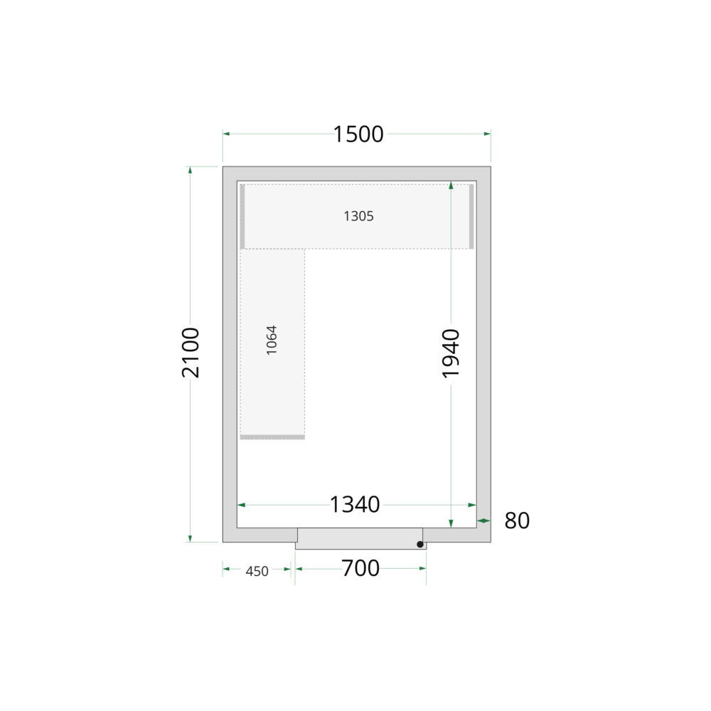 TEFCOLD Cold Room 150x210x220 Cold Room Panels