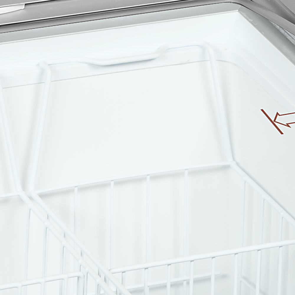 TEFCOLD IC301SCEB Sliding Curved Glass Lid Chest Freezer - Image 3